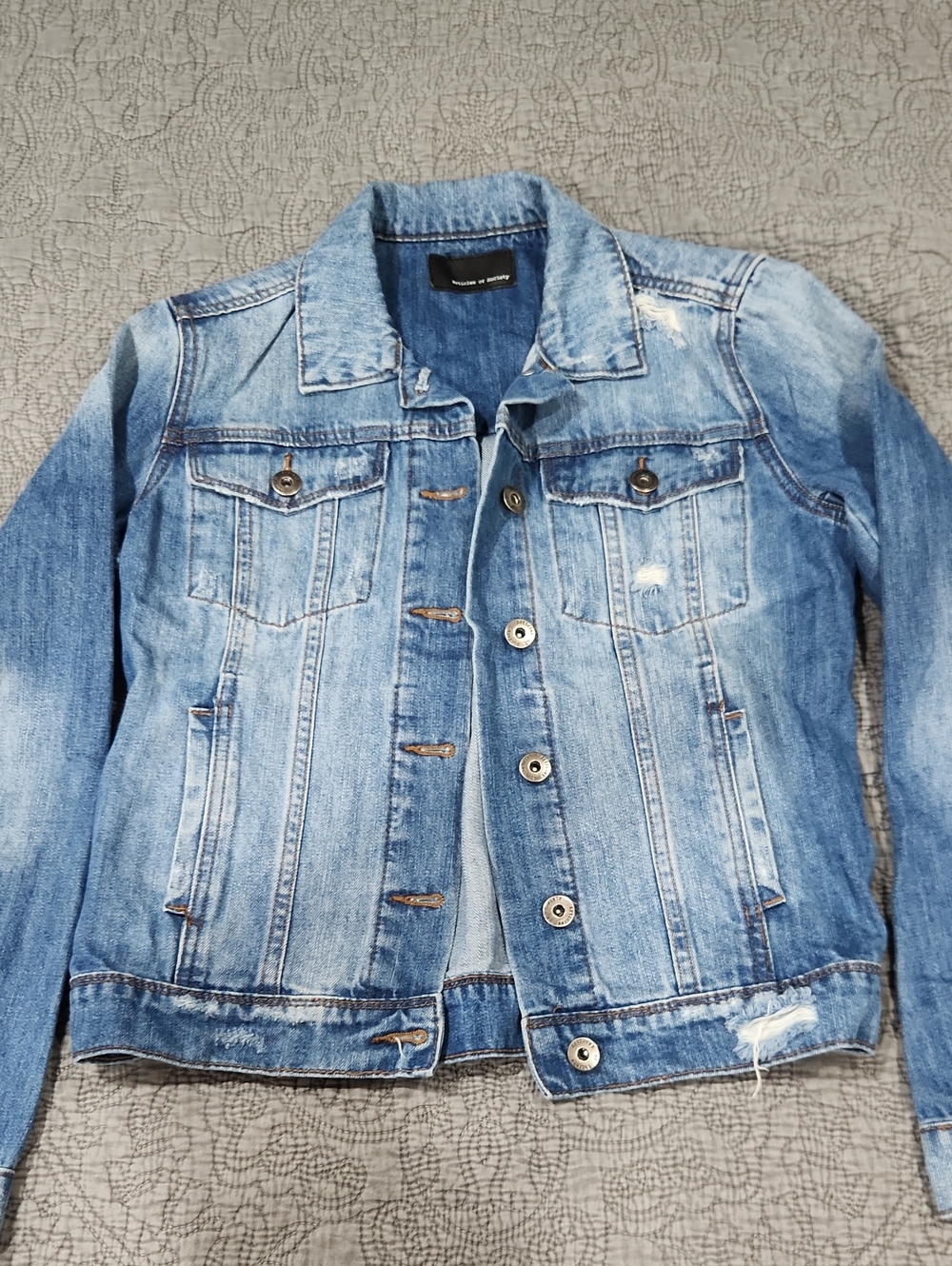 Articles Of Society Faded Blue Denim Jacket